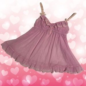 Victoria’s Secret Purple Sheer Ribbon Lingerie Top